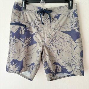 🎁5/$25 Patagonia Valley Flora Shale 21” Wavefarer Board Shorts